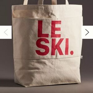 LE SKI Canvas Tote Bag